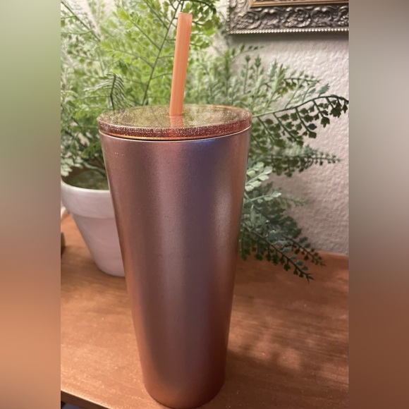 2018 Starbucks Rose Gold Holiday Steel 24 oz Tumbler - Picture 3 of 6
